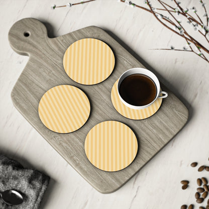 Buttercup Stripe Coasters
