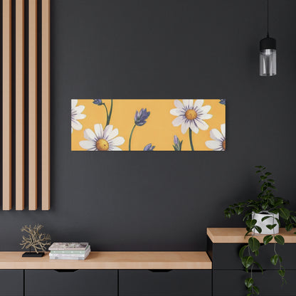 Spring Daisies Stretched Canvas Wall Art