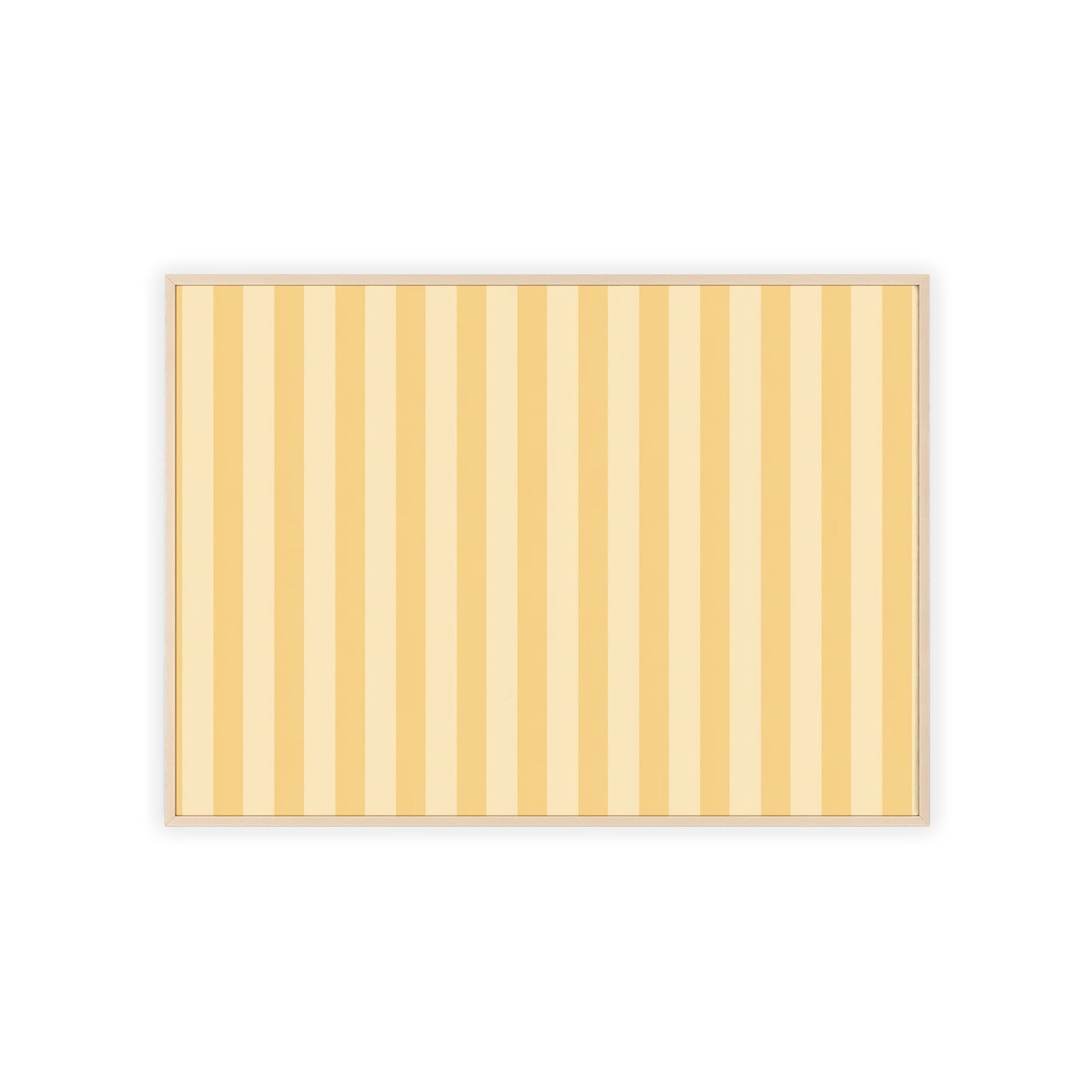 Buttercup Stripe Wood Framed Posters