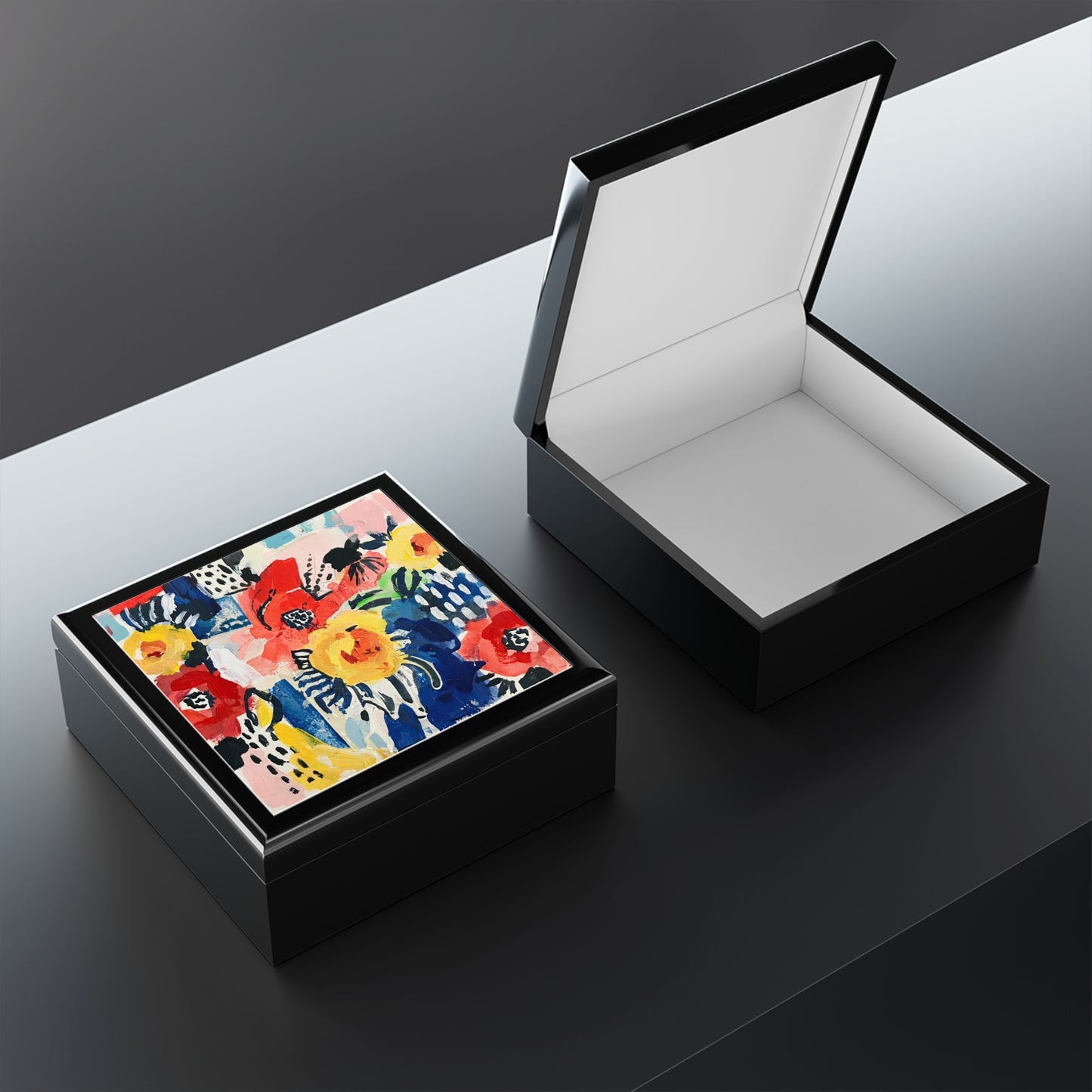 Abstract Flora Jewelry Box