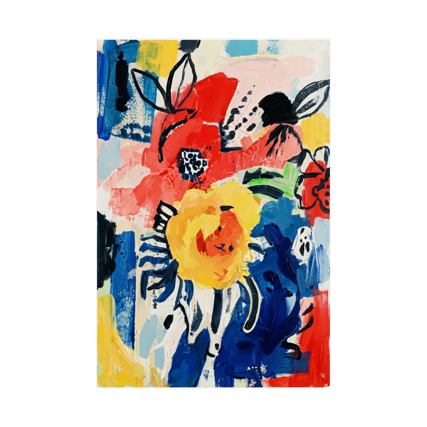 Abstract Flora Art Poster