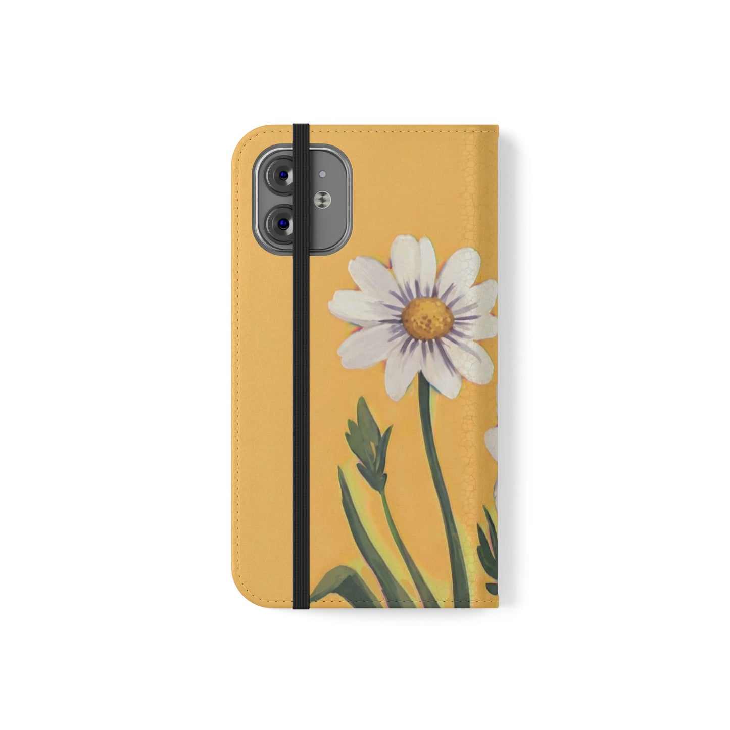 Spring Daisies Vegan Leather Flip Case