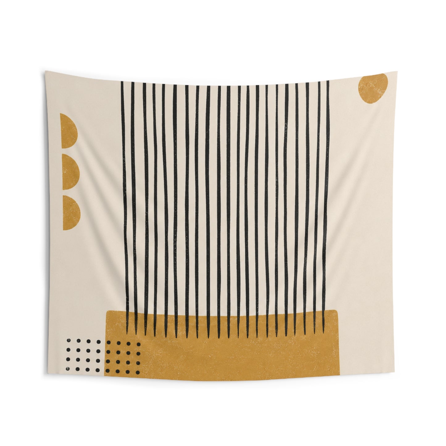 Ochre Cadence Wall Tapestry