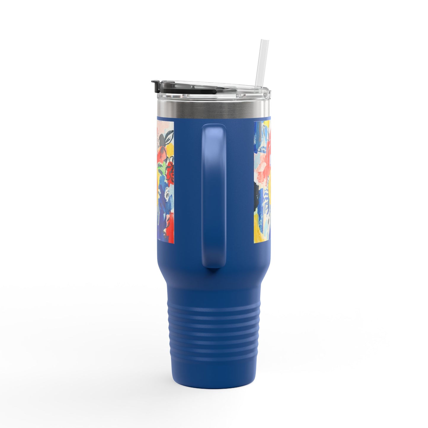 Abstract Flora 40oz Insulated Travel Mug