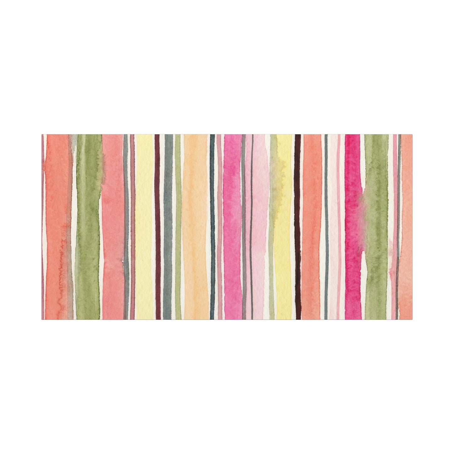 Summer Stripe Stretched Canvas Wall Art