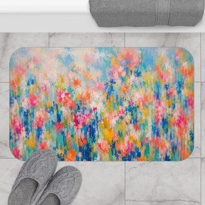 Chromatic Meadow Bath Mat