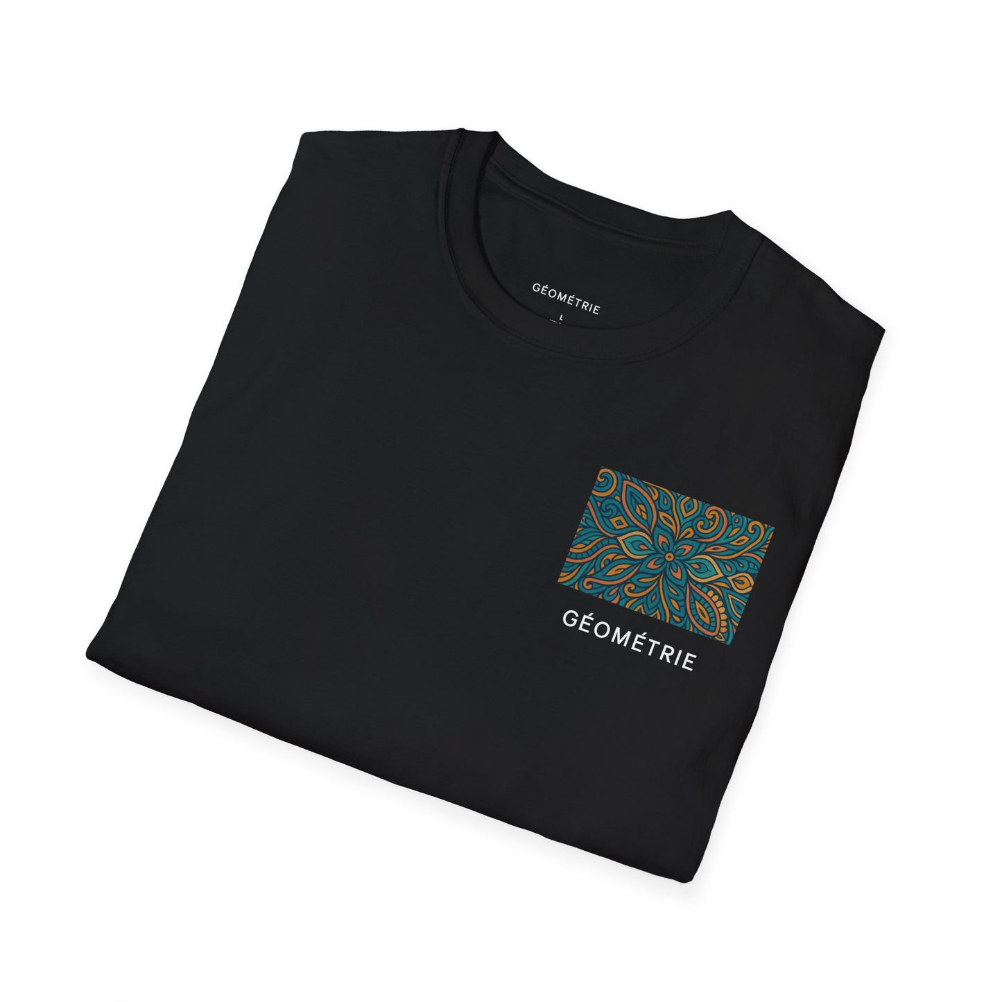 Geo Pattern Unisex Softstyle T-Shirt | Casual Everyday Tee, Graphic Shirt, Gift for Him/Her, Trendy Wear, Artsy Style (Pattern 04)