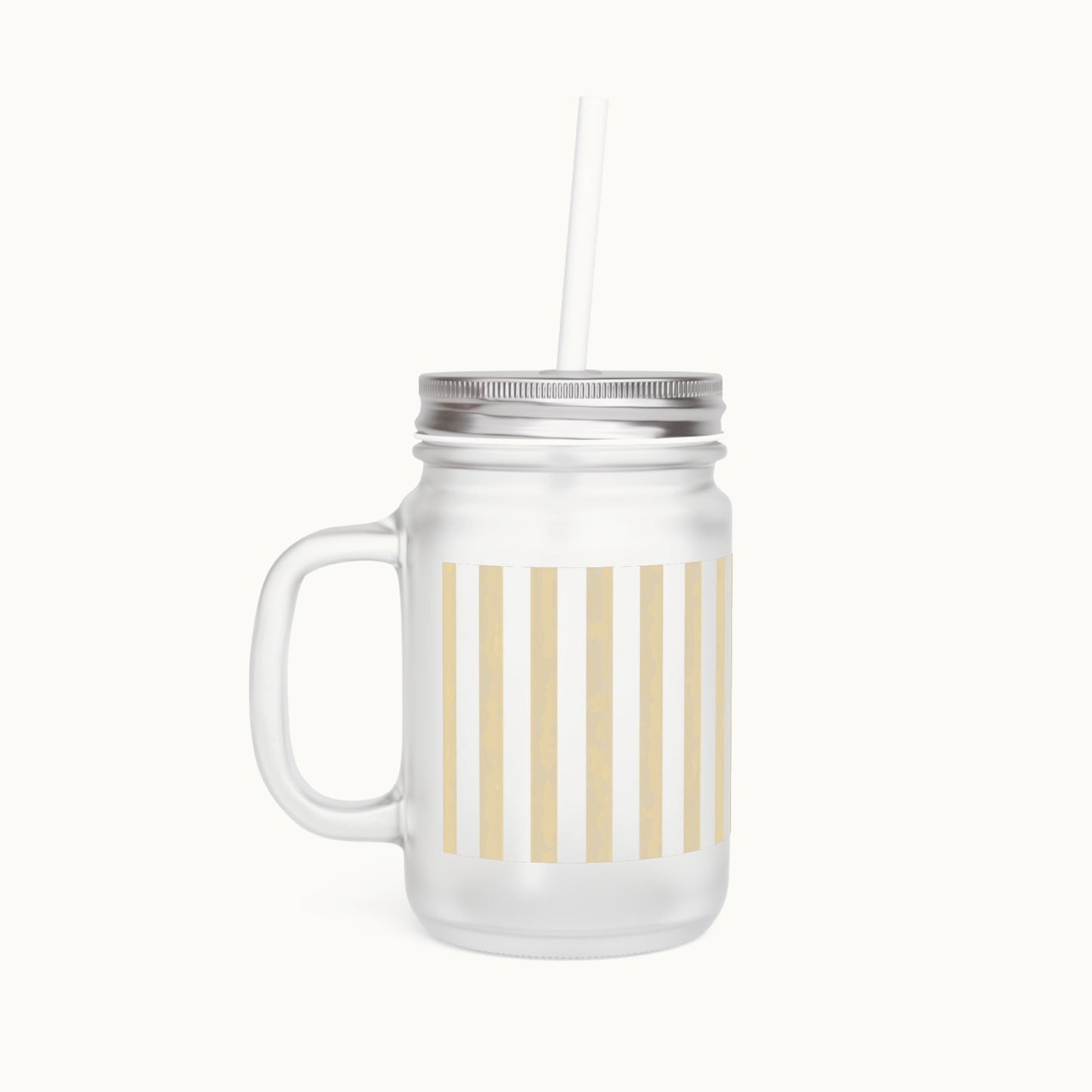 Buttercup Stripe Mason Jar Tumbler
