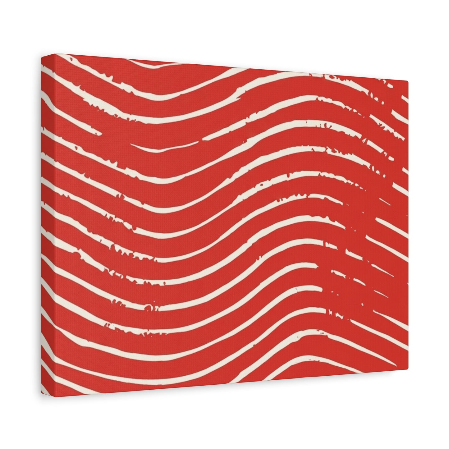 Scarlet Tide Stretched Canvas Wall Art