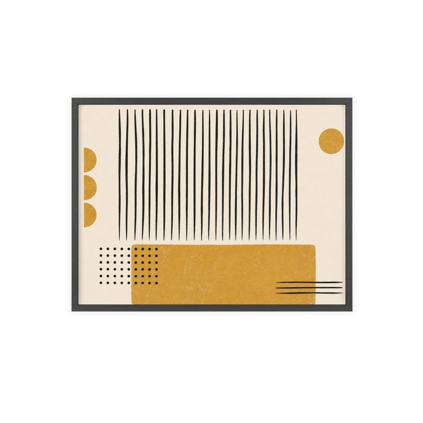 Ochre Cadence Wood Framed Posters