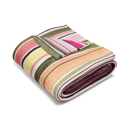 Summer Stripe Arctic Fleece Blanket