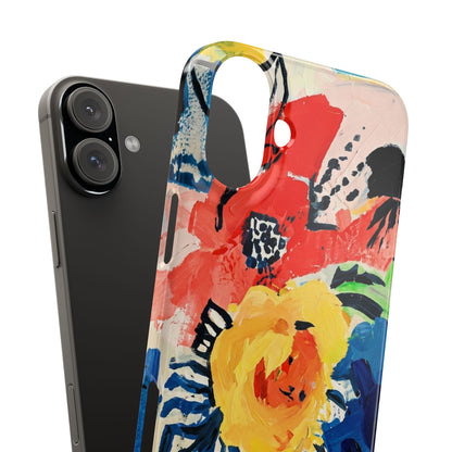 Abstract Flora Snap Phone Case
