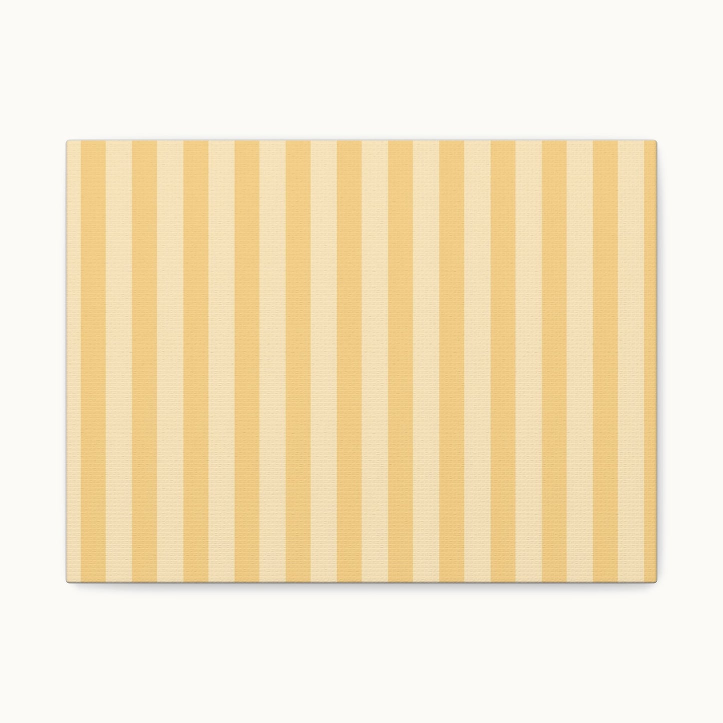 Buttercup Stripe Stretched Canvas Wall Art