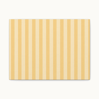Buttercup Stripe Stretched Canvas Wall Art