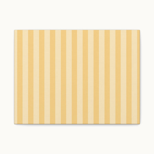 Buttercup Stripe Stretched Canvas Wall Art