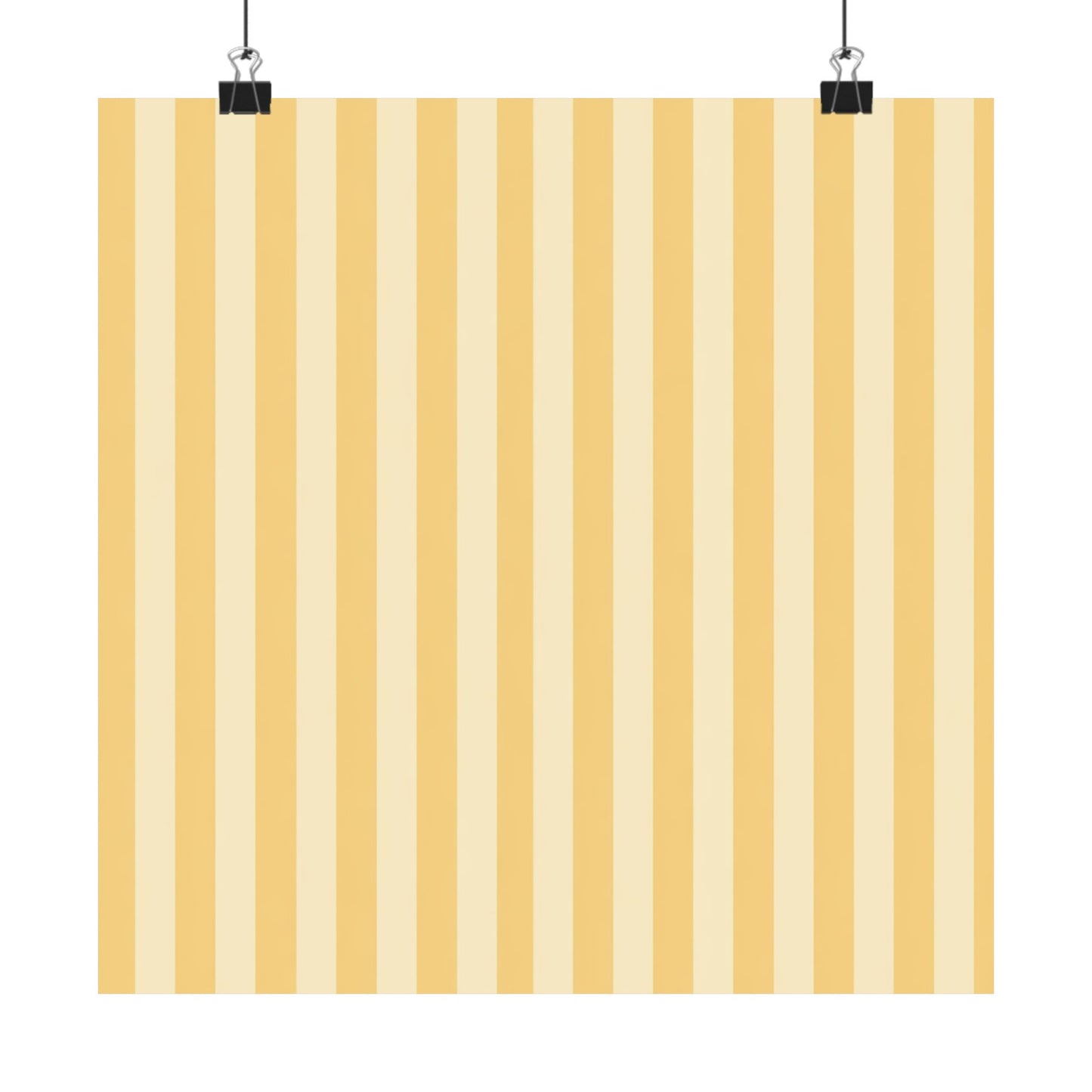 Buttercup Stripe Art Poster
