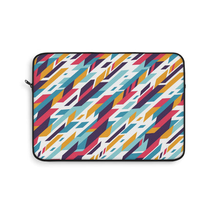 Colorful Geometric Laptop Sleeve | Stylish Tech Accessory for Students, Professionals, Gift Idea, Computer Case, Travel Bag