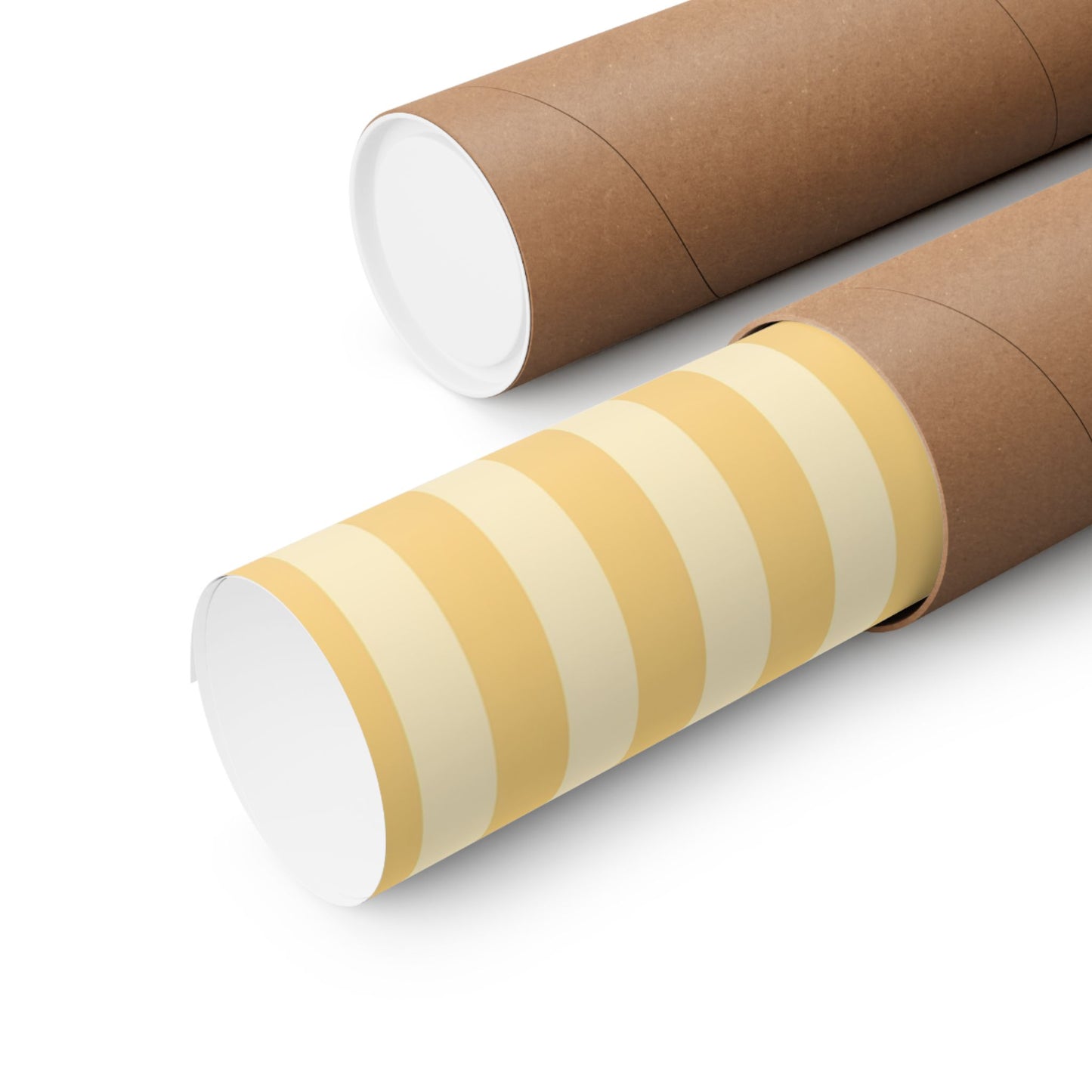 Buttercup Stripe Art Poster