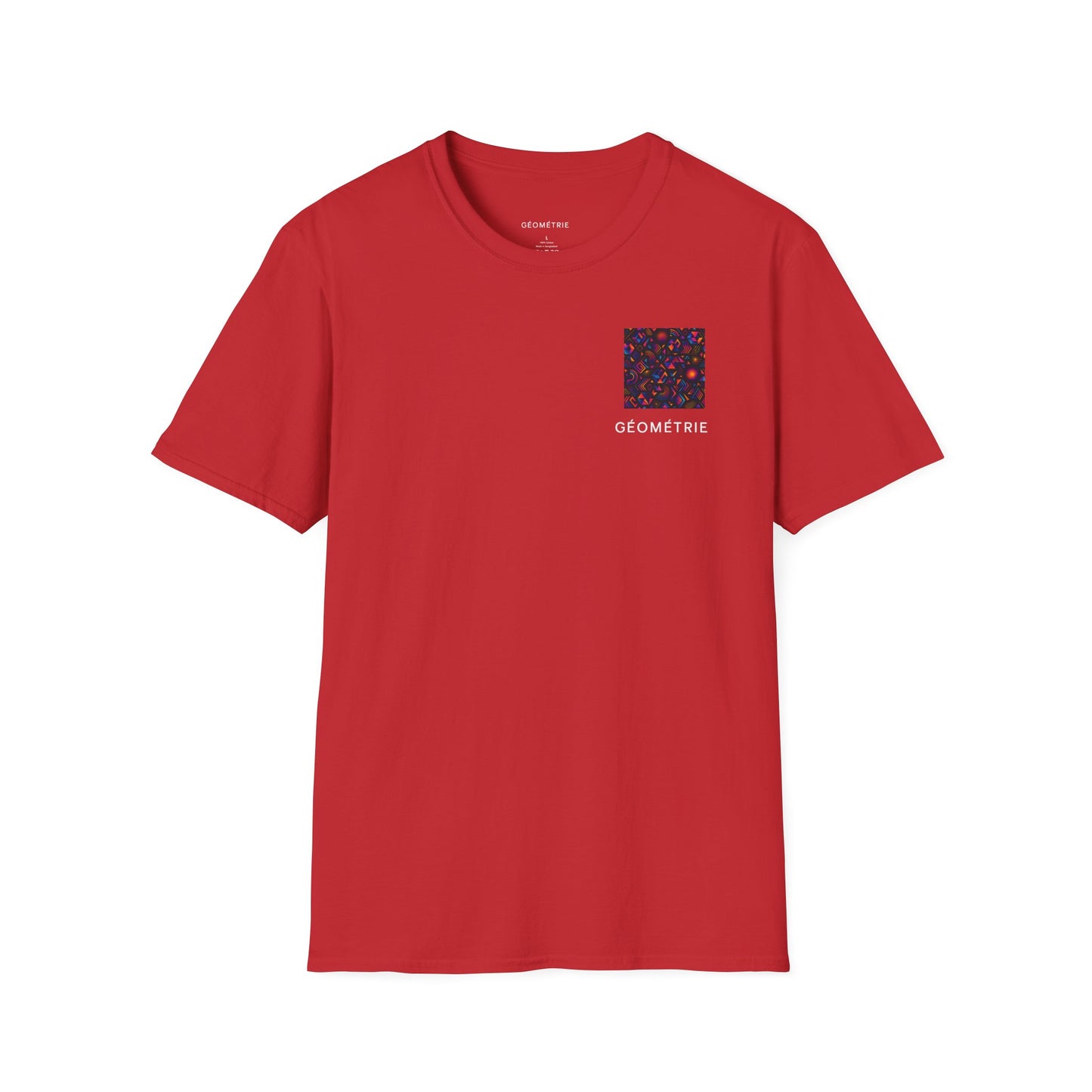 Geo Pattern Unisex Softstyle T-Shirt | Casual Everyday Tee, Graphic Shirt, Gift for Him/Her, Trendy Wear, Artsy Style (Pattern 05)
