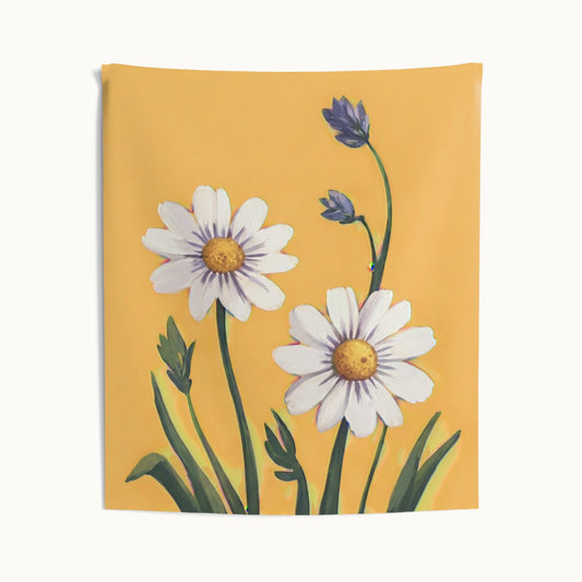 Spring Daisies Wall Tapestry