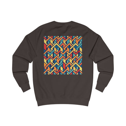 Stylish Unisex Sweatshirt with Geometric Design, Cozy Graphic Pullover, Trendy Apparel, Modern Fashion, Perfect Gift for Art Lovers (Sweatshirt - Pattern 0c)