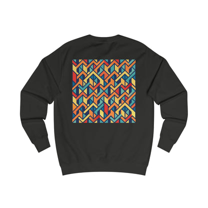 Stylish Unisex Sweatshirt with Geometric Design, Cozy Graphic Pullover, Trendy Apparel, Modern Fashion, Perfect Gift for Art Lovers (Sweatshirt Pattern 0)
