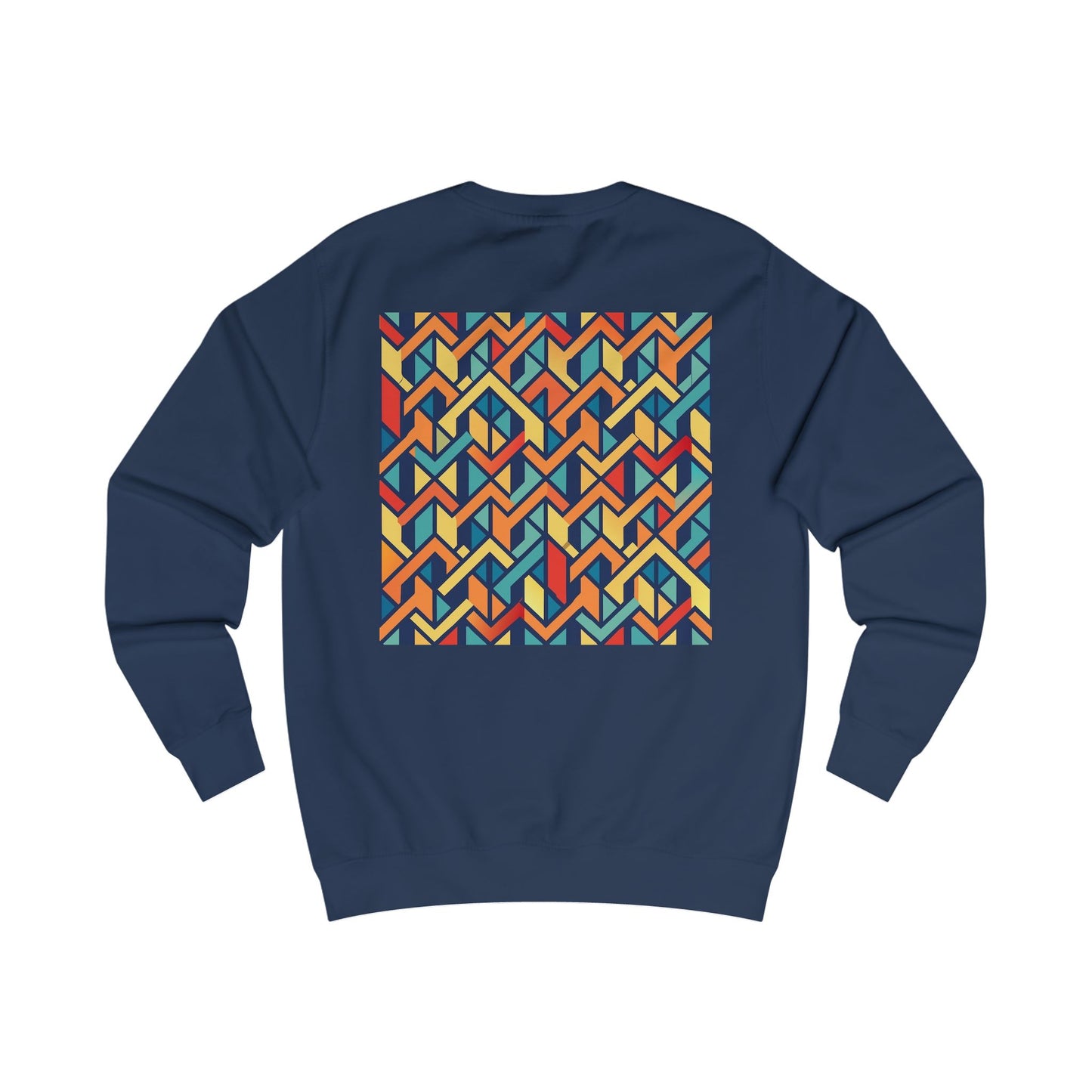 Stylish Unisex Sweatshirt with Geometric Design, Cozy Graphic Pullover, Trendy Apparel, Modern Fashion, Perfect Gift for Art Lovers (Sweatshirt Pattern 0)