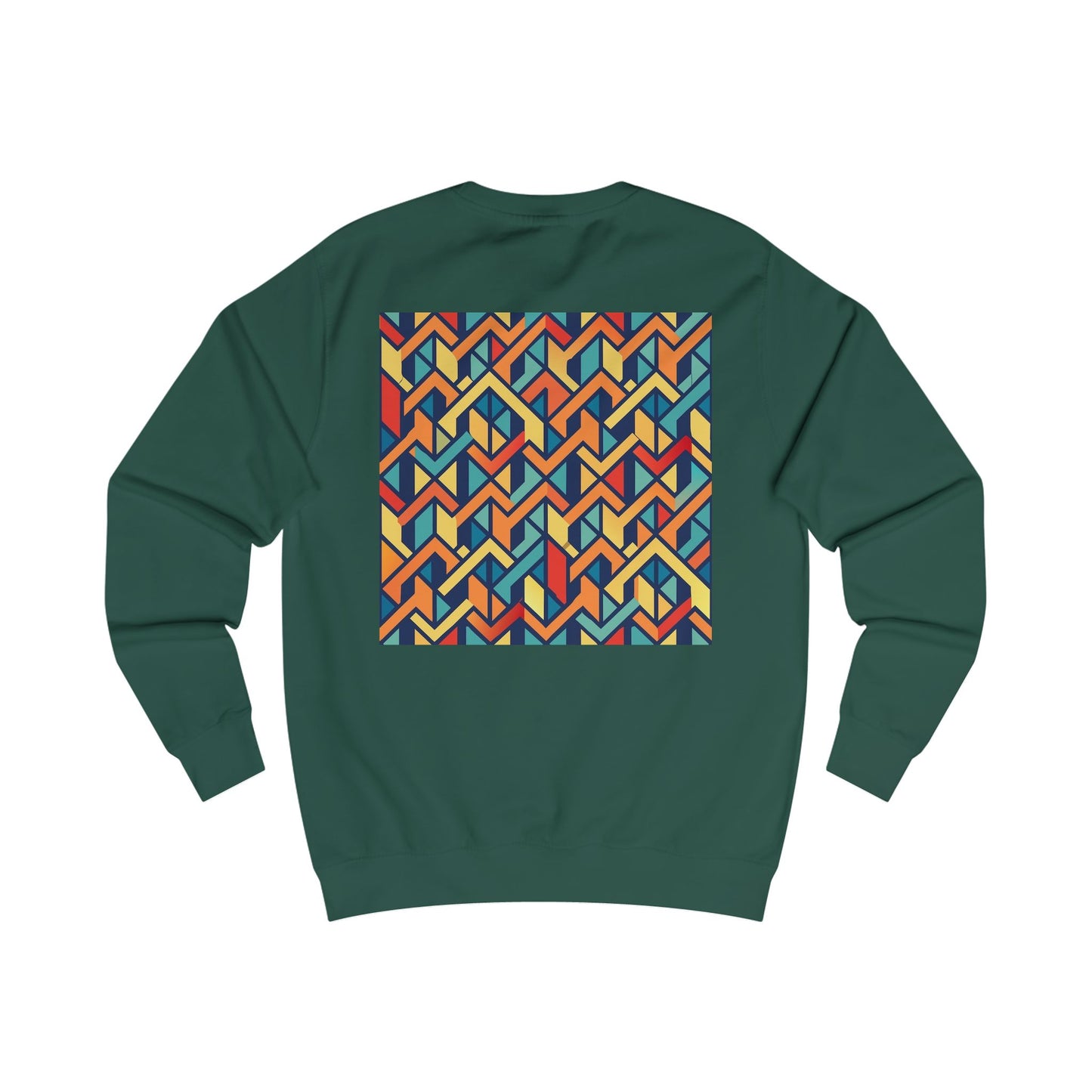 Stylish Unisex Sweatshirt with Geometric Design, Cozy Graphic Pullover, Trendy Apparel, Modern Fashion, Perfect Gift for Art Lovers (Sweatshirt Pattern 0)