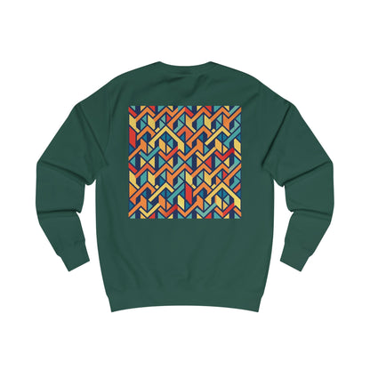 Stylish Unisex Sweatshirt with Geometric Design, Cozy Graphic Pullover, Trendy Apparel, Modern Fashion, Perfect Gift for Art Lovers (Sweatshirt - Pattern 0c)