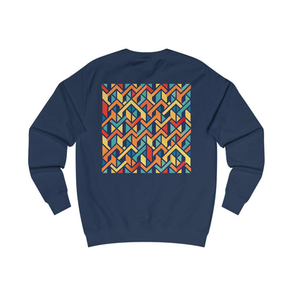 Stylish Unisex Sweatshirt with Geometric Design, Cozy Graphic Pullover, Trendy Apparel, Modern Fashion, Perfect Gift for Art Lovers (Sweatshirt - Pattern 0c)