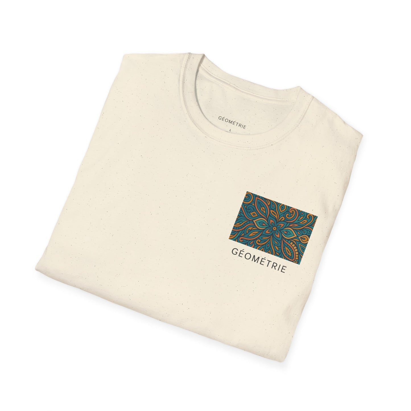 Geo Pattern Unisex Softstyle T-Shirt | Casual Everyday Tee, Graphic Shirt, Gift for Him/Her, Trendy Wear, Artsy Style (Pattern 04)