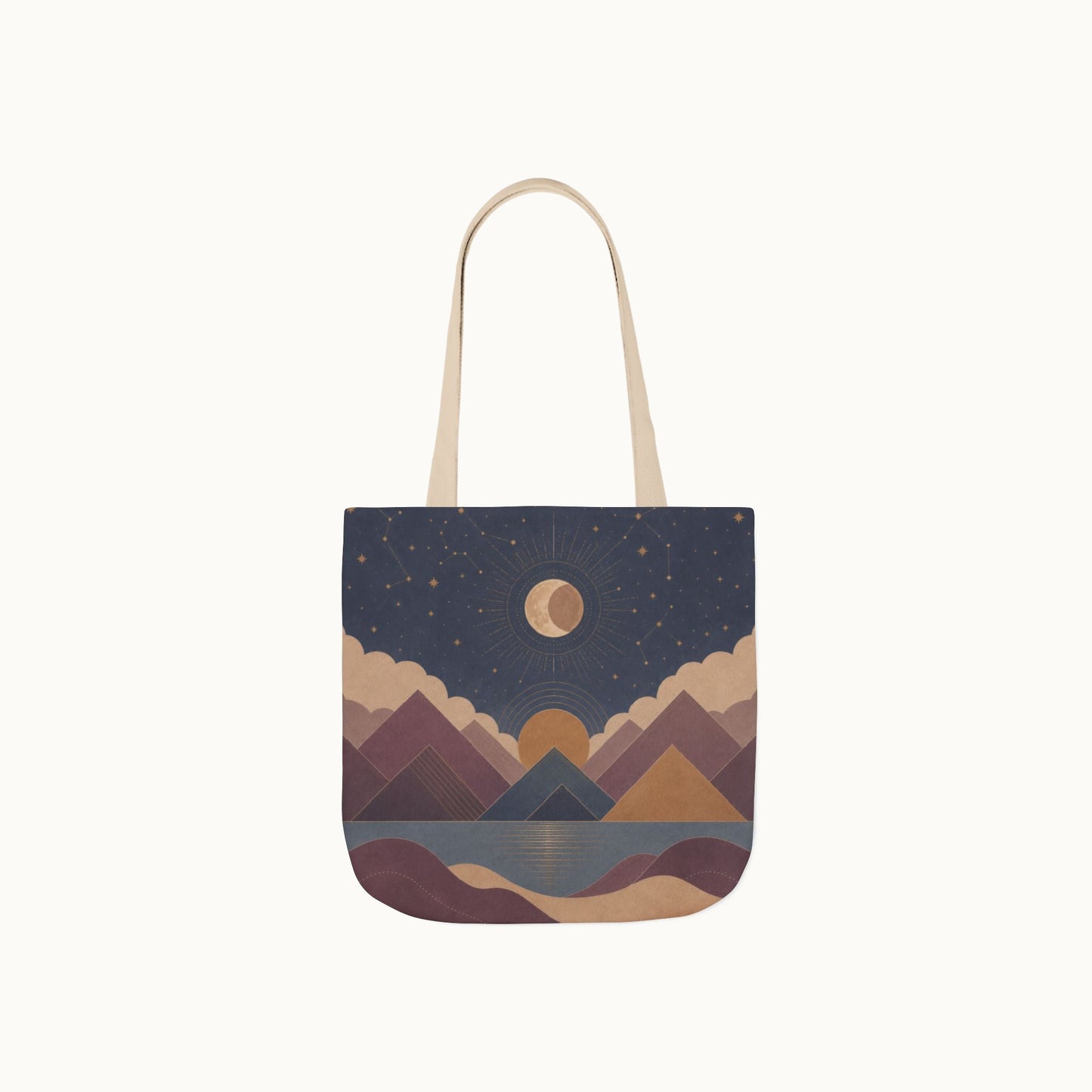 Celestial Vale Tote Bag with 5-Color Straps