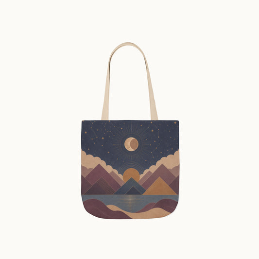 Celestial Vale Tote Bag with 5-Color Straps