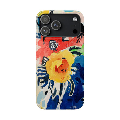 Abstract Flora Snap Phone Case
