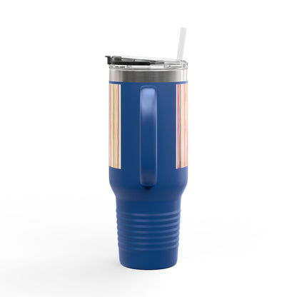 Summer Stripe 40oz Insulated Travel Mug