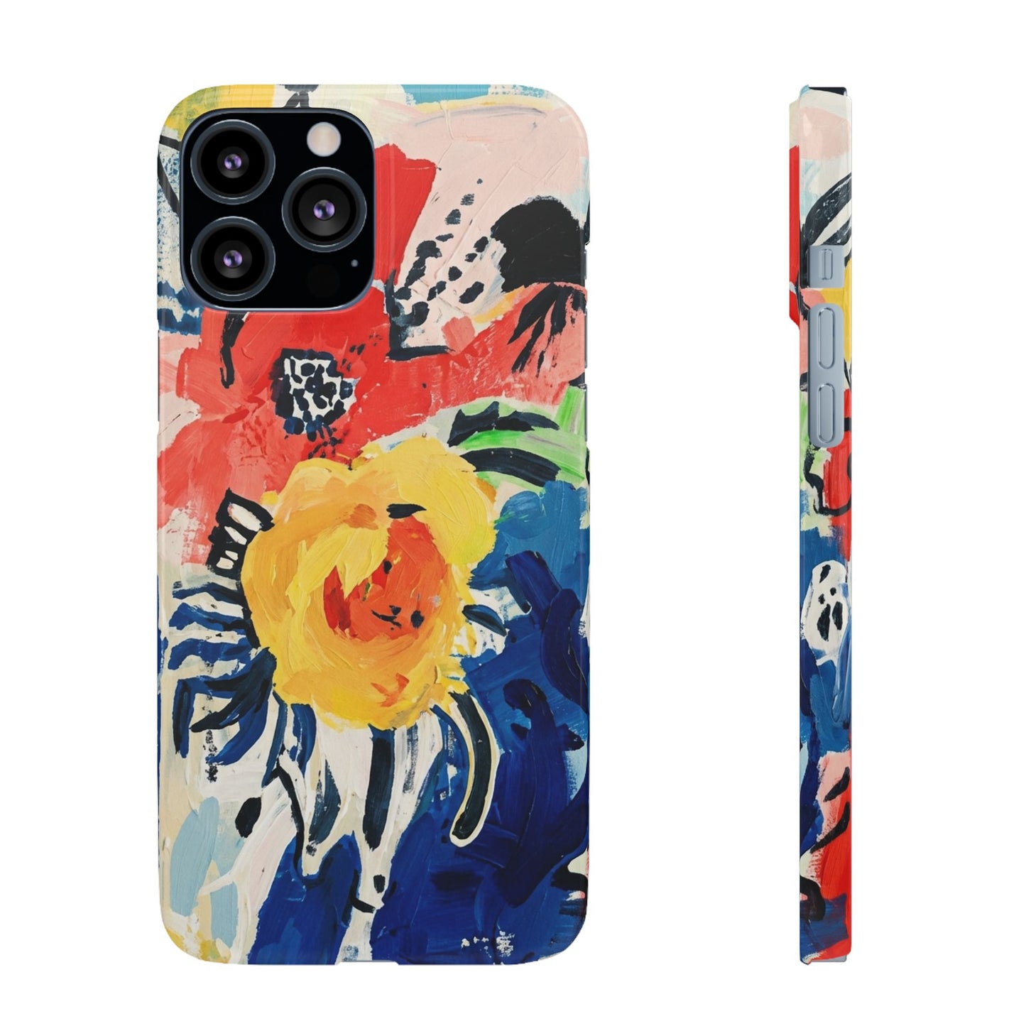 Abstract Flora Snap Phone Case