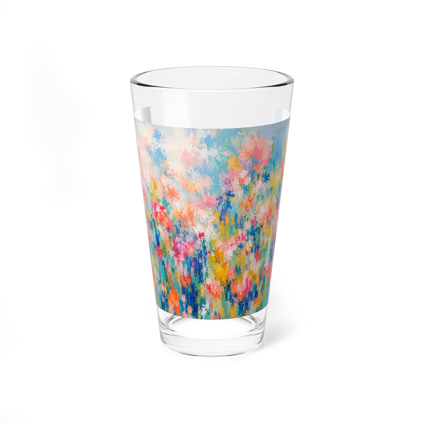Chromatic Meadow Tall Mixing Glass 16oz