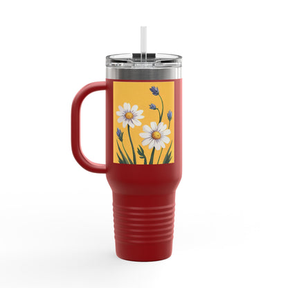 Spring Daisies 40oz Insulated Travel Mug