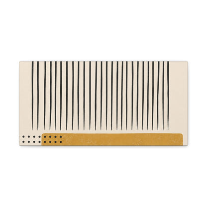 Ochre Cadence Stretched Canvas Wall Art