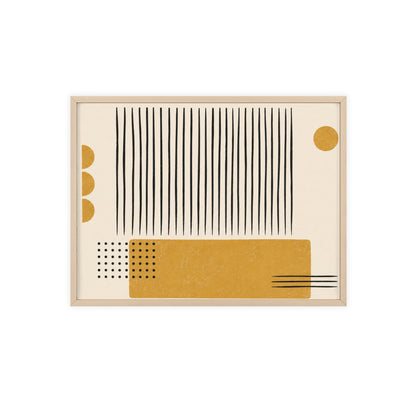 Ochre Cadence Wood Framed Posters