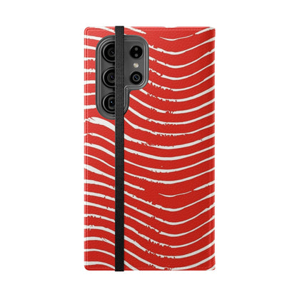 Scarlet Tide Vegan Leather Flip Case