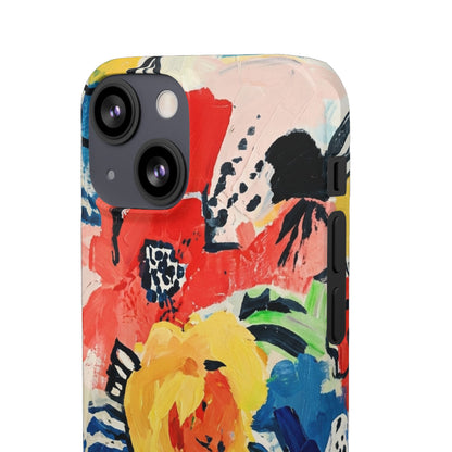 Abstract Flora Snap Phone Case