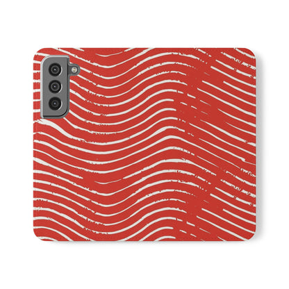 Scarlet Tide Vegan Leather Flip Case