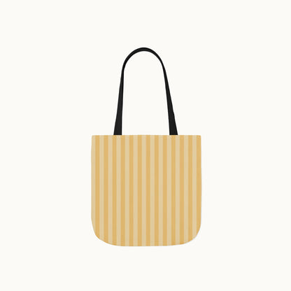 Buttercup Stripe Tote Bag with 5-Color Straps