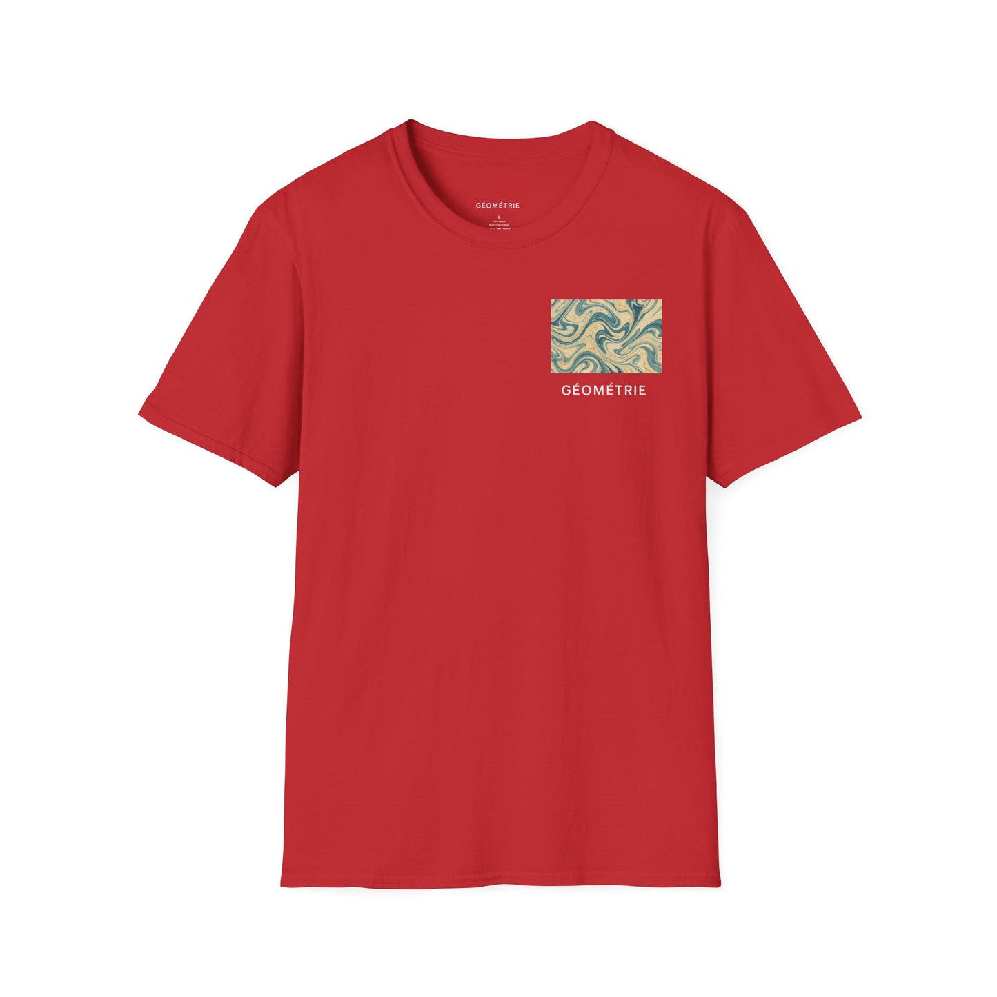 Geo Pattern Unisex Softstyle T-Shirt | Casual Everyday Tee, Graphic Shirt, Gift for Him/Her, Trendy Wear, Artsy Style (Pattern 06)