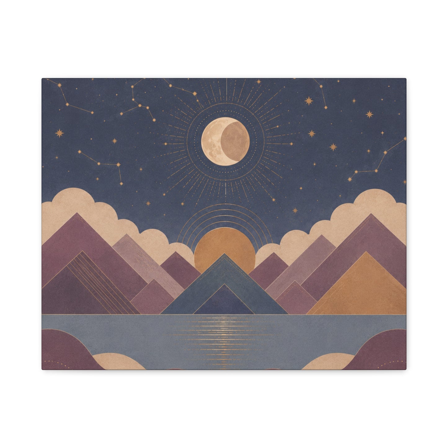 Celestial Vale Stretched Canvas Wall Art