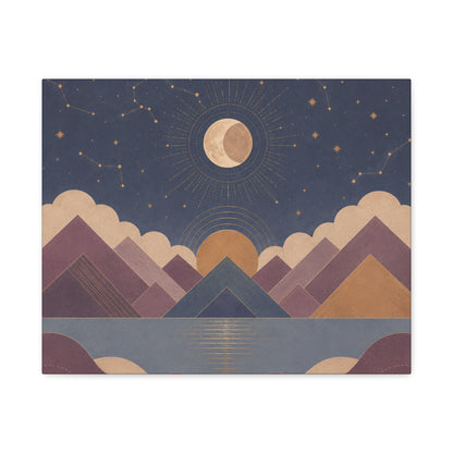 Celestial Vale Stretched Canvas Wall Art