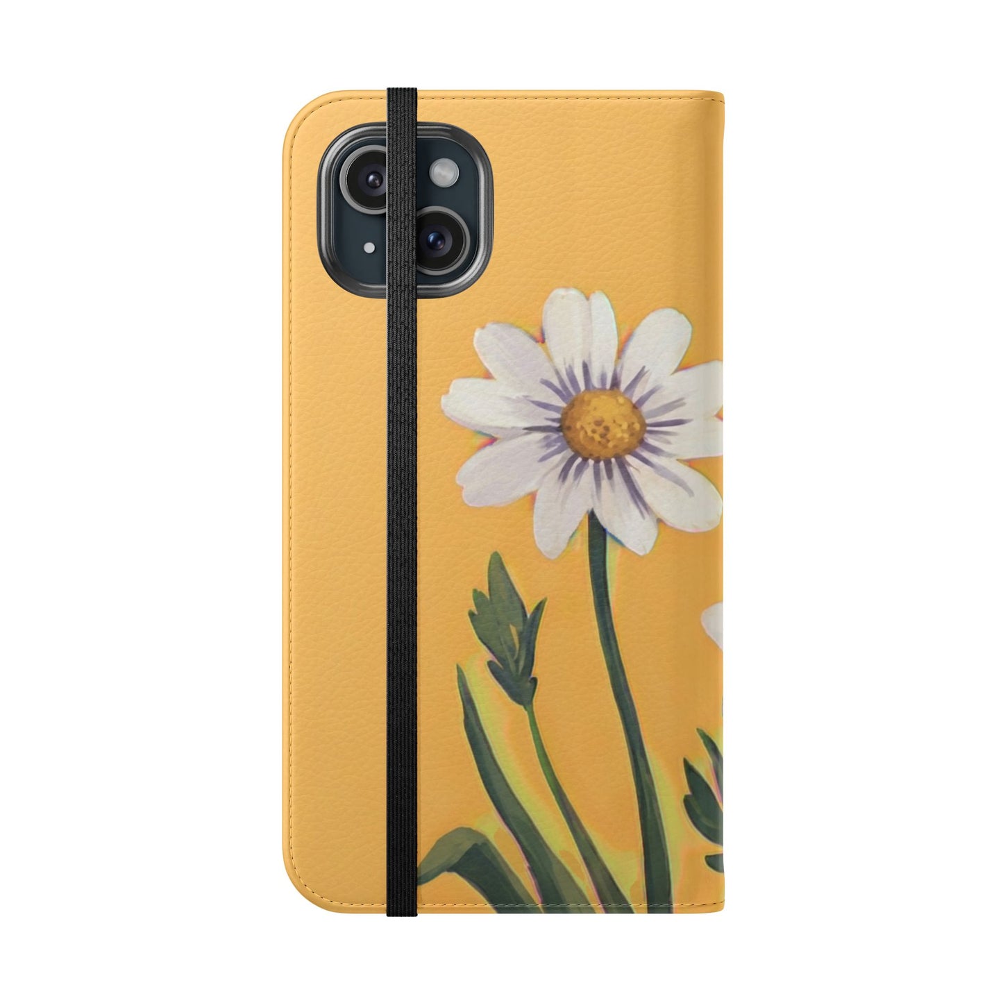 Spring Daisies Vegan Leather Flip Case