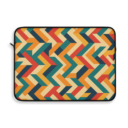 Colorful Geometric Laptop Sleeve, Stylish Computer Case, Trendy Tech Accessory, Unique Gift for Students, Travel Must-Have (Laptop Case - Pattern 0b)