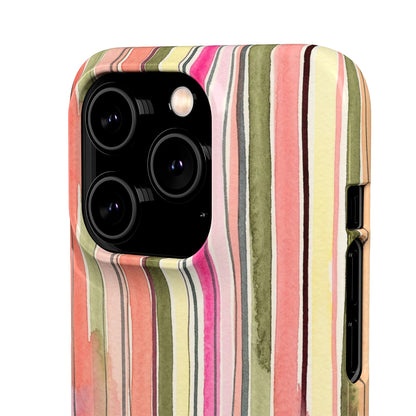 Summer Stripe Snap Phone Case